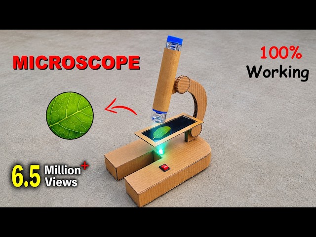 How to make Microscope with cardboard | Science project 2025