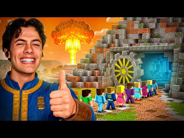 I Put All My Friends in a Fallout Bunker in Minecraft
