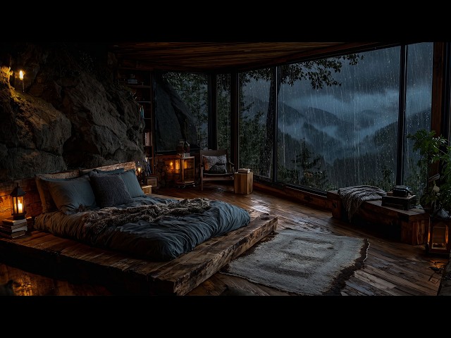 Heavy Rain and Thunder All Night Long – Relaxing Sound to Fall Asleep in Minutes
