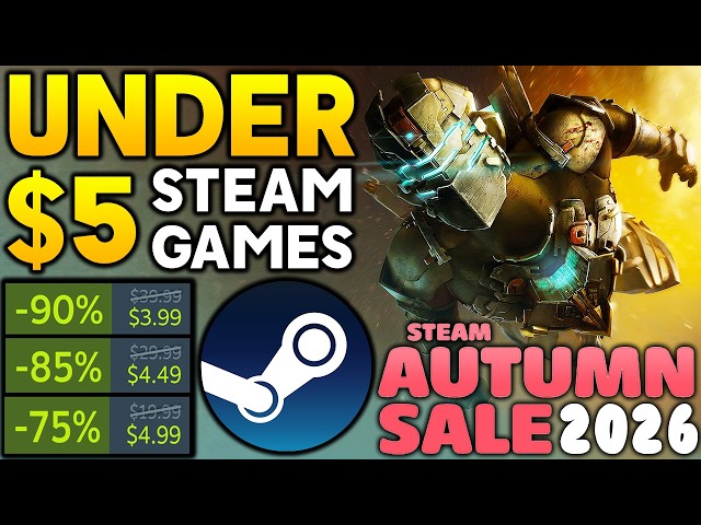 STEAM AUTUMN SALE 2026 - 15 GREAT PC GAME DEALS UNDER $5!