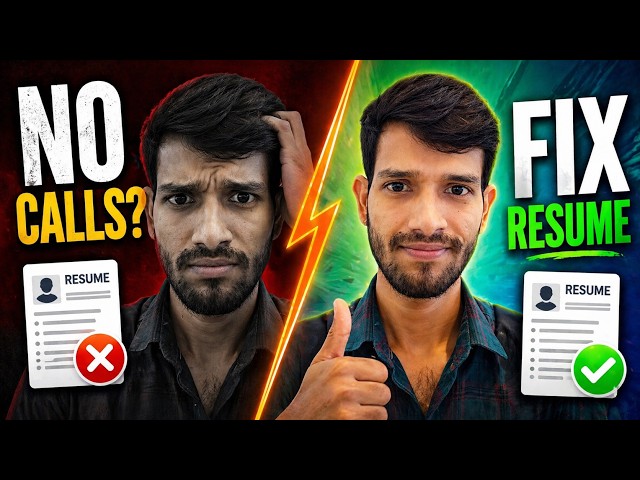 Java Resume That Gets Interview Calls 🔥 | Fix Your Resume (0–6 Years Experience)