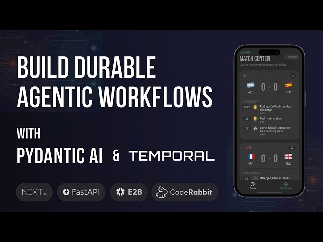 Master Pydantic AI - Part 4: Durable Agentic Workflows With Temporal (React Native App Builder)