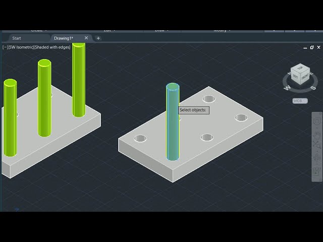 3d Array Rectangle In AutoCAD #autocad #skills #sketchup #hyderabad