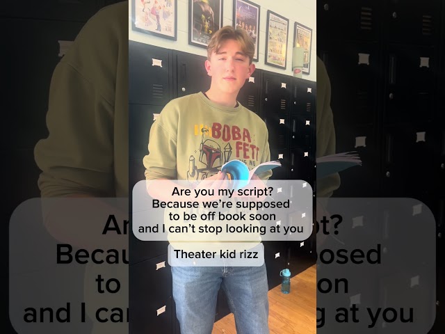 Theater kid rizz #theatre #rehearsal #script