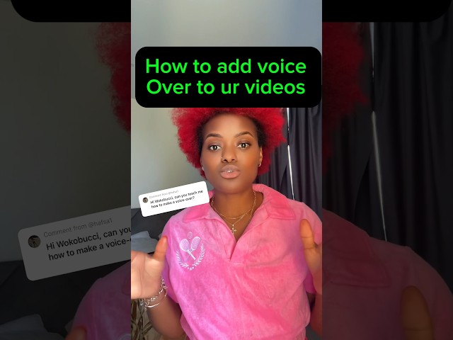 How to add voiceover to videos
