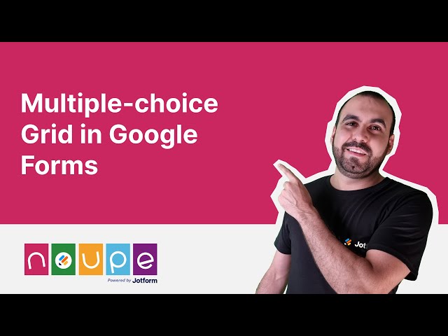 How to Add a Multiple-choice Grid in Google Forms