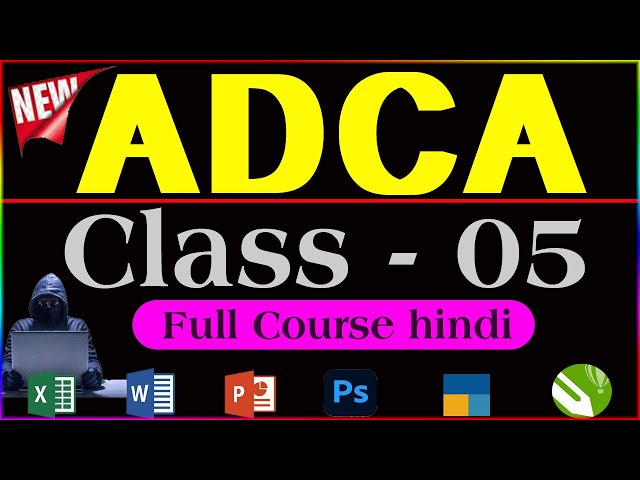 adca full course | adca computer course | computer class | adca full course in hindi playlist