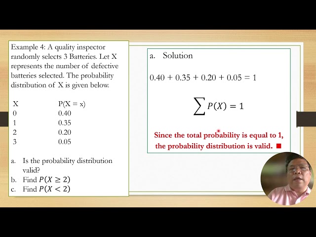 Concept of Random Variable - Probability
