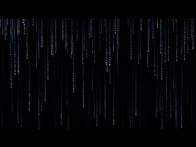 Blue Matrix Code Rain 1 Hour Matrix Theme TV Screensaver and Live Wallpaper 4K