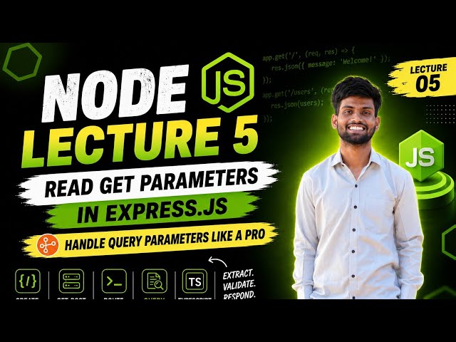 Node.js Tutorial #5 | Read GET Parameters in Express.js with TypeScript | Query Params Explained