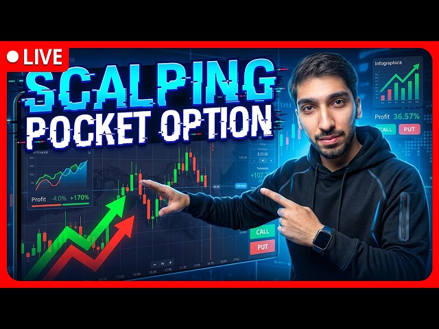 LIVE: SCALPING THE MARKET WITH PRECISE ENTRIES ! Pocket Option Scalping ! Fast Entry And Exit
