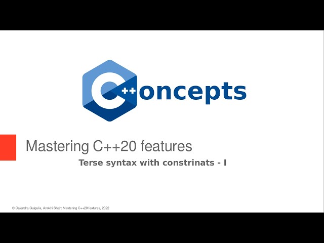11-C++20 Concepts: Terse Syntax with constraints-I
