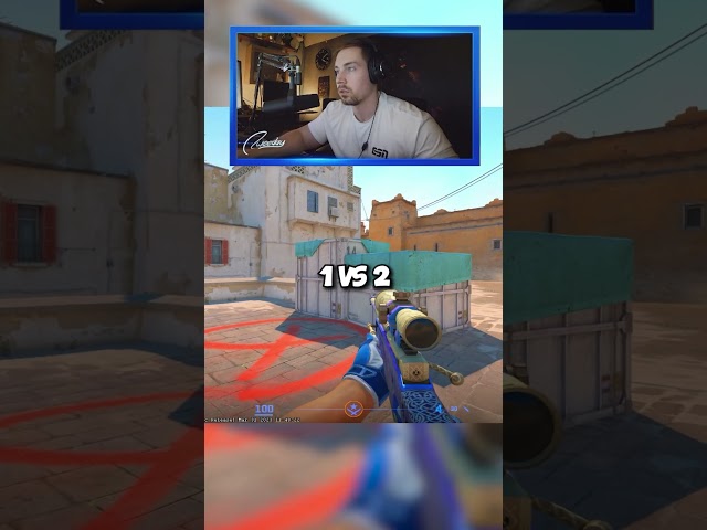 Unbelievable 1vs2 AWP vs CS2 PROS 🙂
