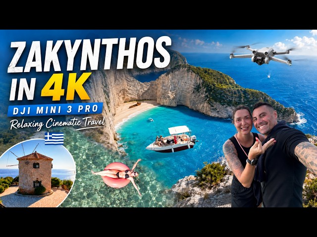Zakynthos in 4K 🇬🇷 | Stunning Drone Footage with DJI Mini 3 Pro | Relaxing Cinematic Travel