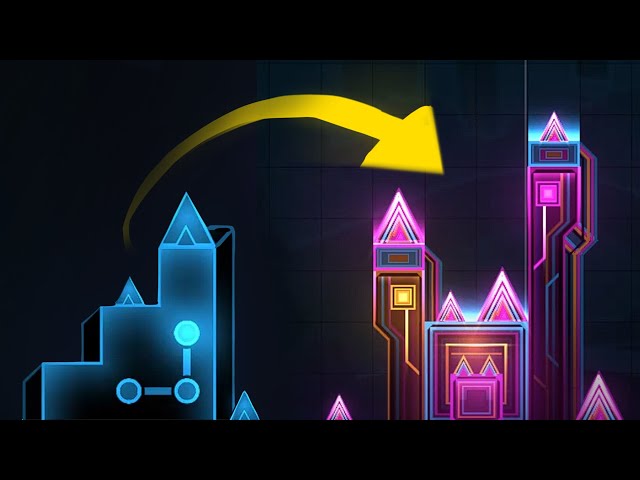 BEGINNER VS PRO | BLOCK DESIGN TUTORIAL ( GD GEOMETRY DASH 2.113 )