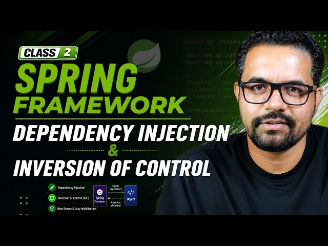 DI and Inversion of Control  (IOC) in Spring  | First Spring Program | Day - 2