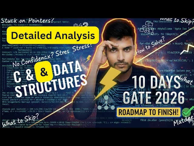 C & Data Structure 10 Days Roadmap 🔥✅ | GATE CSE 2026