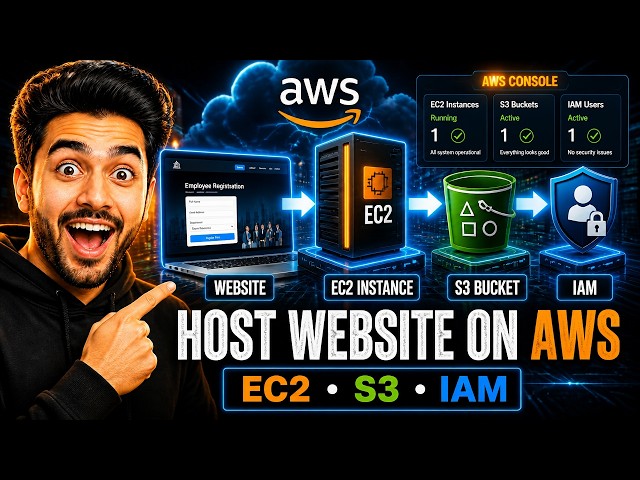 How to Host a Website on AWS | EC2 + S3 + IAM Practical Tutorial