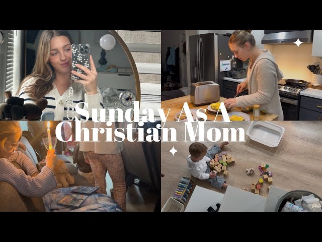 A Realistic Sunday Morning in the life of a Christian Mom | Church Morning Routine