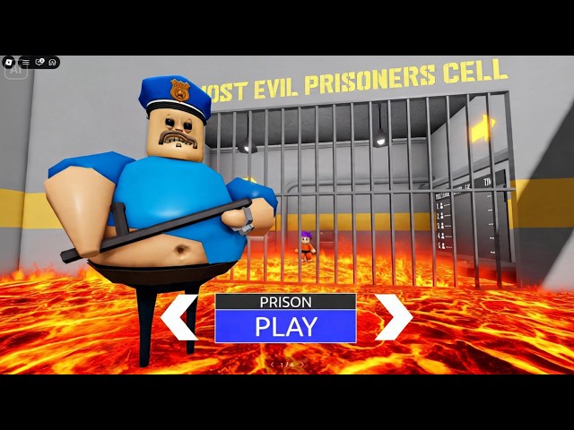 BARRY'S PRISON RUN! OBBY LAVA MODE roblox Gameplay Walkthrough No Death 4K