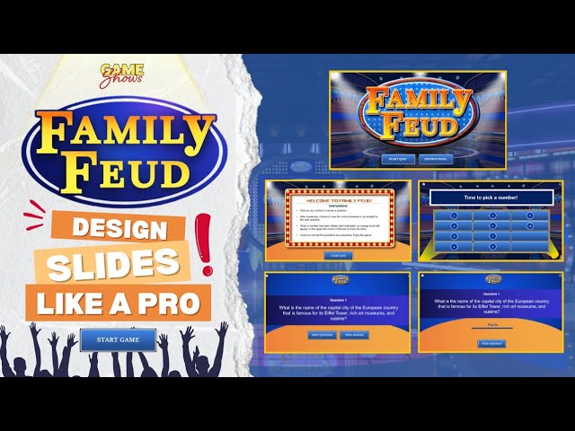 HOW TO MAKE AN INTERACTIVE FAMILY FEUD QUIZ IN POWERPOINT || POWERPOINT TUTORIAL