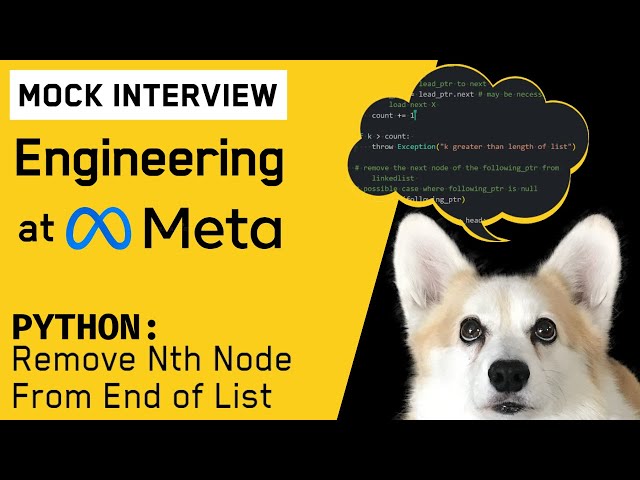 Remove Nth Node from End of List (Python Interview)