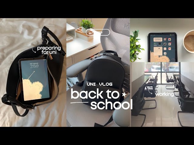 UNI VLOG • back to school prep, going on solo-dates, working student