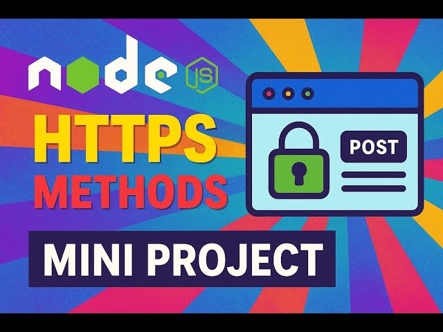Node.js HTTPS Methods | Build Mini Project from Scratch.#nodejs #coding#programming#technology