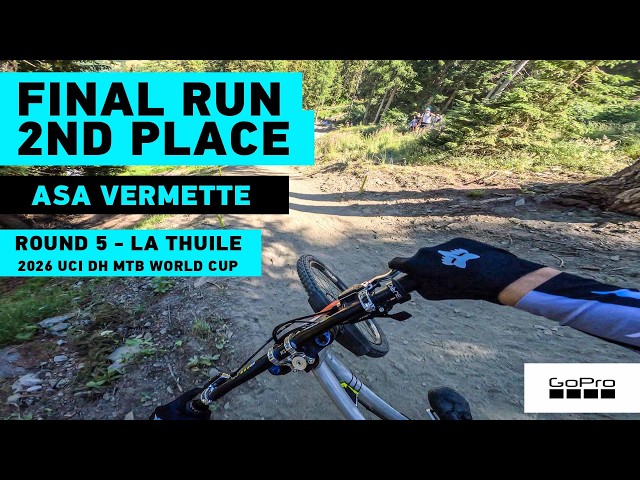 GoPro: Asa Vermette 2nd place run - La Thuile - 2026 UCI MTB DH World series