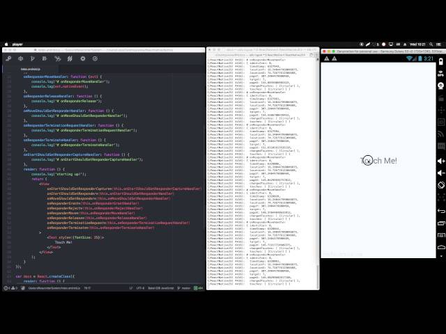 React Native: GestureResponderSystem demo