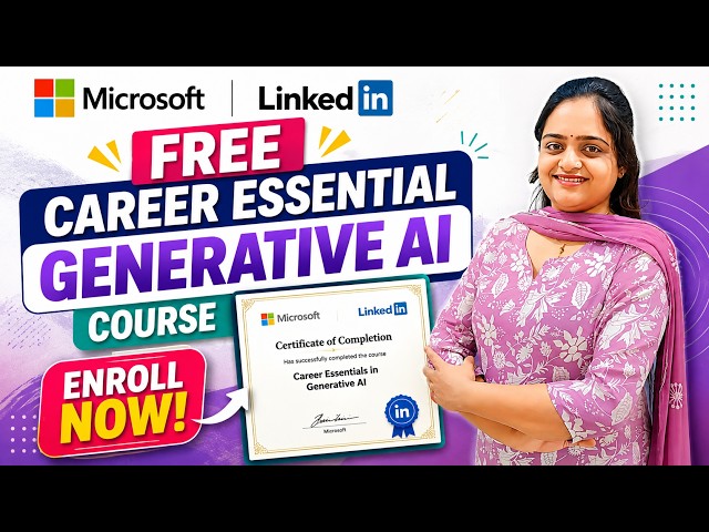 👉 FREE Generative AI Course by Microsoft & LinkedIn🔥+ Certificate