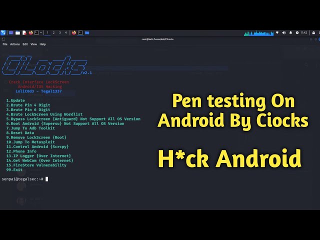 H*ck Android Pen Testing On android Install Android Ha**king Tool On Kali Linux 