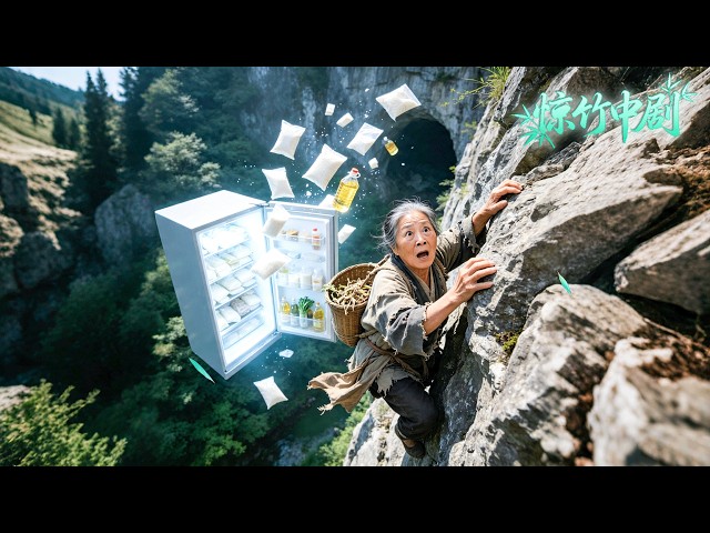 荒年老太上山挖野菜，意外踩空掉落山洞，竟时空穿梭到古代演戏赚钱，买米买面买盐、美味红烧肉养活全家！