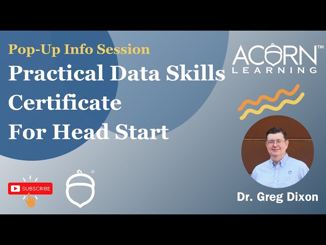Practical Data Skills Certificate Pop Up Info Webinar