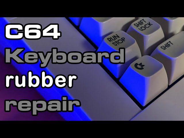 Commodore C64 keyboard - how to repair hard to press keys