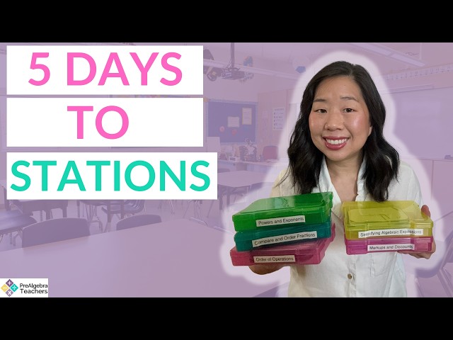 How to Start Middle School Math Stations in 5 Days (Without the Chaos!)