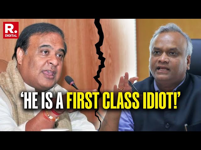 Assam CM Himanta Biswa Sarma Calls Priyank Kharge 'A First-Class Idiot'