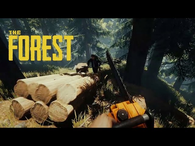 chłop co się zgubił w lesie The forest #1
