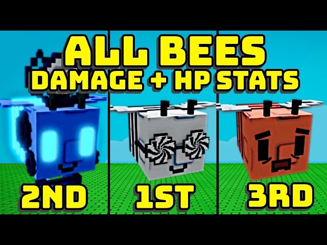 💥 THE ULTIMATE BEE STATS GUIDE (DAMAGE + HP) | GROW A GARDEN