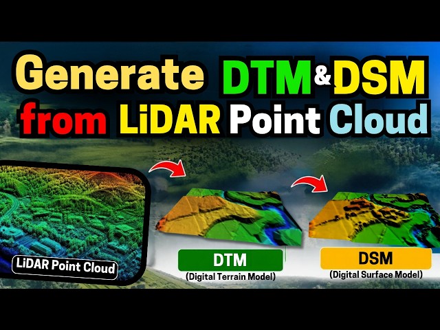 Generate DTM & DSM from LiDAR Point Clouds Using SPCAD v26.1| Tutorial Video