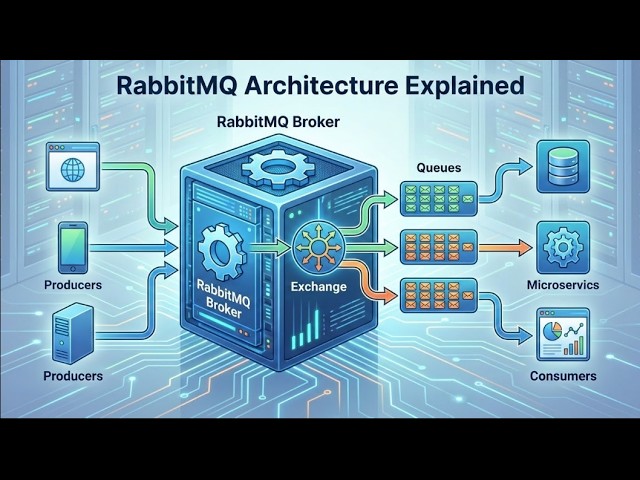 RabbitMQ Architecture Explained: Producers, Consumers, Exchanges & Queues