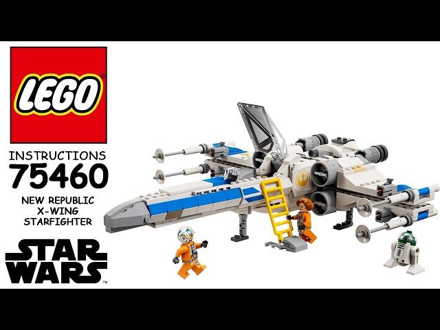 How to build LEGO Star Wars 75460 - New Republic X-Wing Starfighter (Step-by-Step Tutorial)
