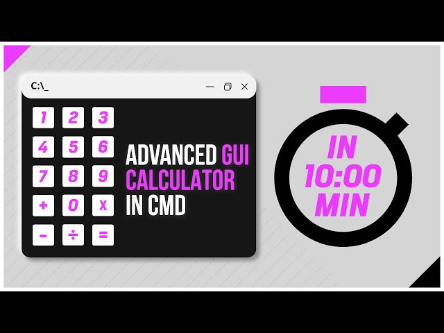 [10 min. challenge] Make - Advanced GUI Calculator with Clickable Buttons