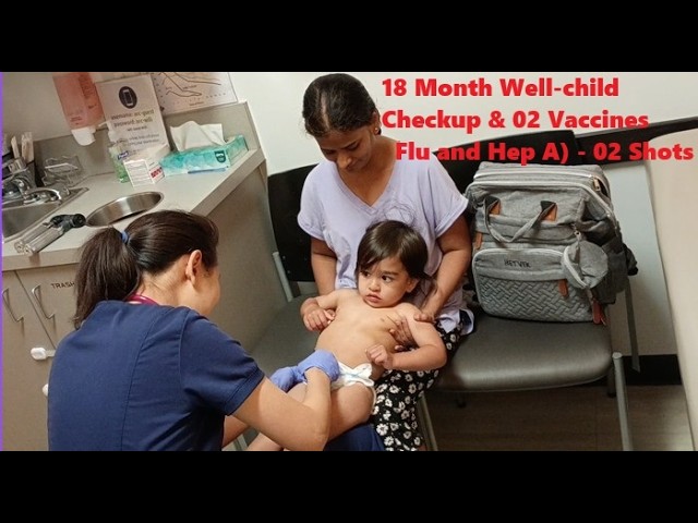 18 Month Baby Well-child Checkup 🦁 💉😢 | What Happens? | 02 Vaccines (Flu, Hep A)