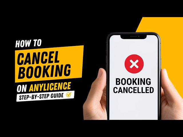 How to Cancel a Driving Lesson on AnyLicence | Learner Tutorial