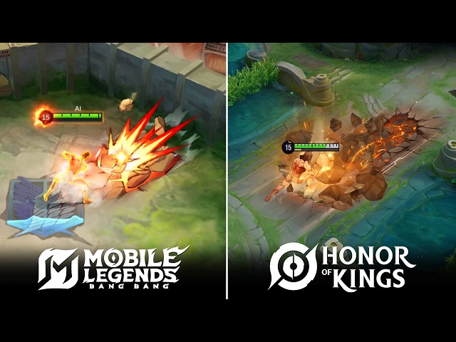 Eren Yeager (MLBB) VS Eren Yeager (HOK) : Skin Effects Comparison l Yin, Zhang Fei