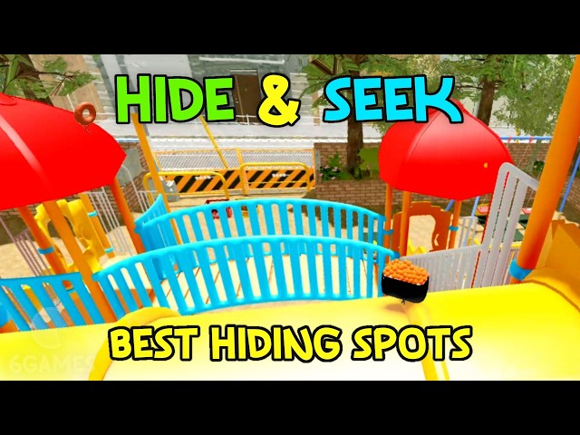 Hide & Seek: BEST HIDING SPOTS in Playground: Part 2 - Secret Staycation [Roblox]