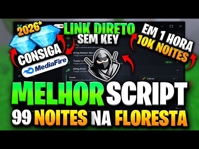 🔥 99 NIGHTS IN THE FOREST SCRIPT UPDATED! 😱 AUTO FARM, GOD MODE + DIAMONDS