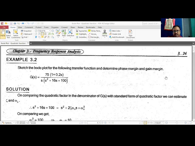 Bode plot - Quadratic factor