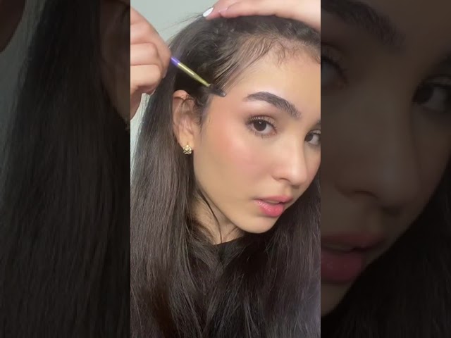 Como hacer baby hairs - tutorial de cabello - baddie hairstyles | Ally Nuñez #Shorts